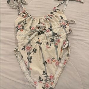 For Love & Lemons Rose Garden Floral Swimsuit